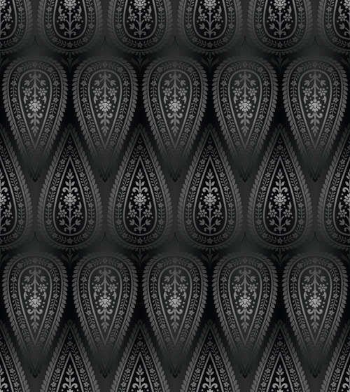 Vector paisley pattern set 02