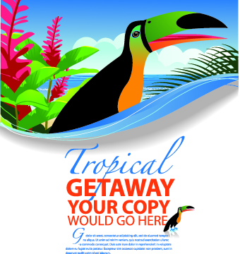Travel poster design template vector 05