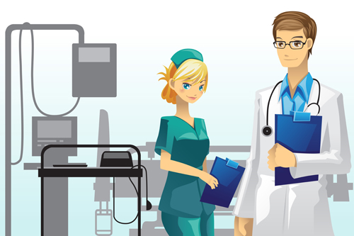 Various Professions People vector set 02