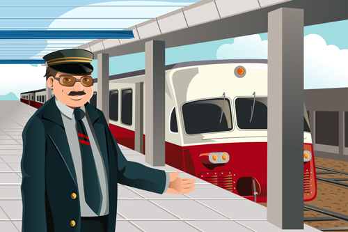 Various Professions People vector set 03