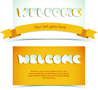 Creative shopping greetings cards vector 02