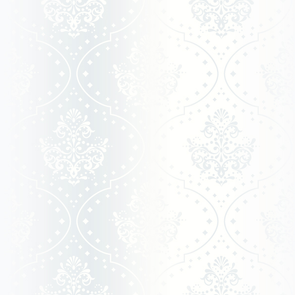 Bright White floral vector backgrounds set 05