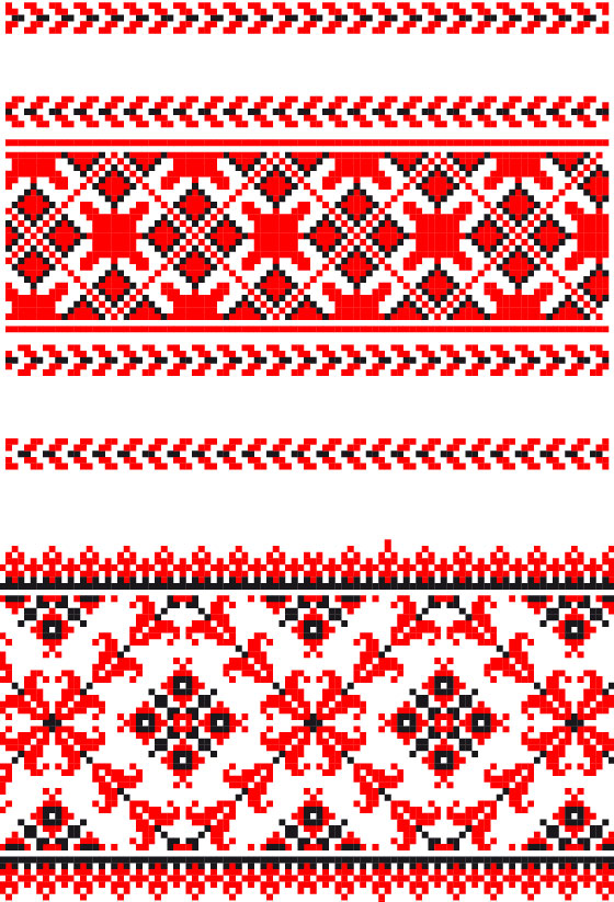 Ukraine style ornaments ornament fabric 