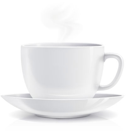 White coffee cup design vector