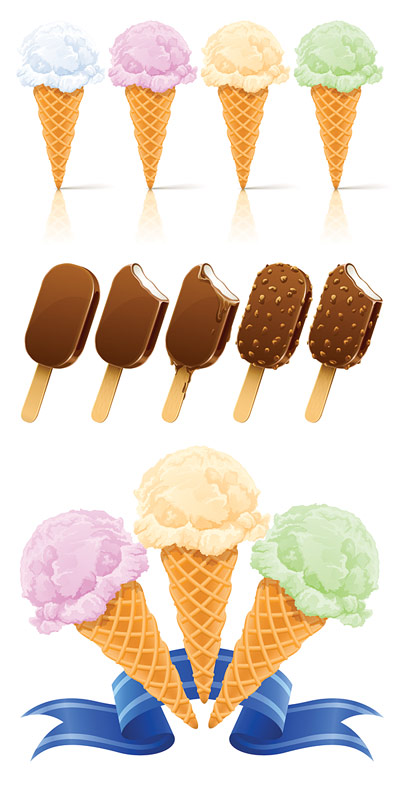 Ice cream cone vector
