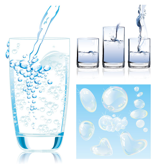 Dynamic water vector art