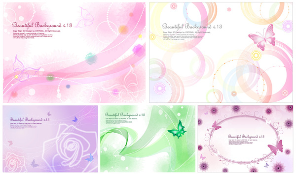 The butterfly and the lines of the background vector