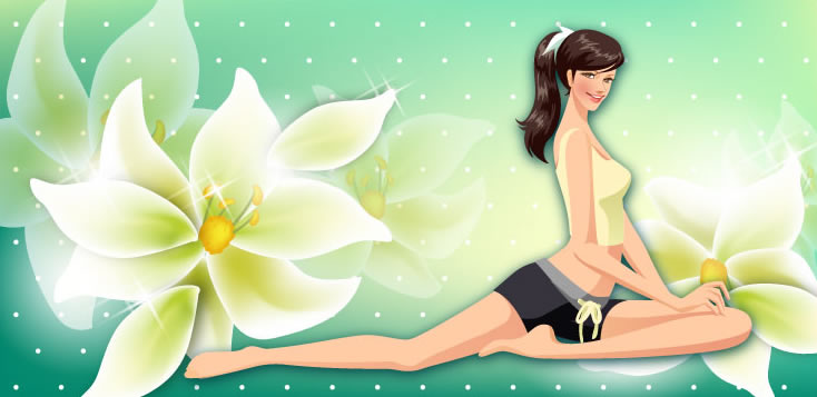 Life movement beauty set 130 vector
