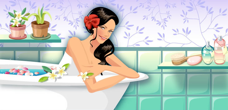 Life movement beauty set 127 vector