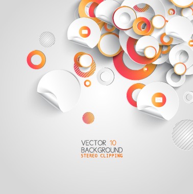 3D Paper background vector design 06