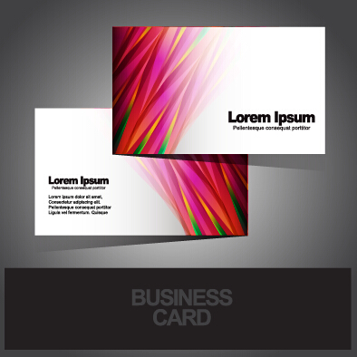 Abstract dynamic lines cards vector material 04