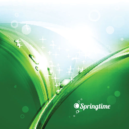 Spring green grass Background vector 03