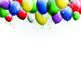 Festival Balloons background set 03