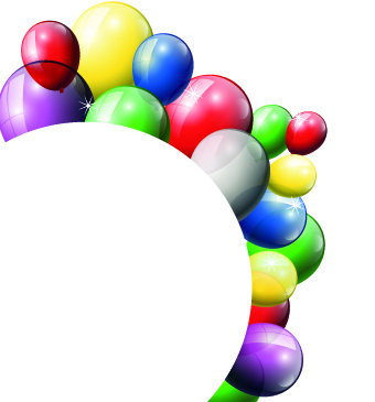 Festival Balloons background set 04