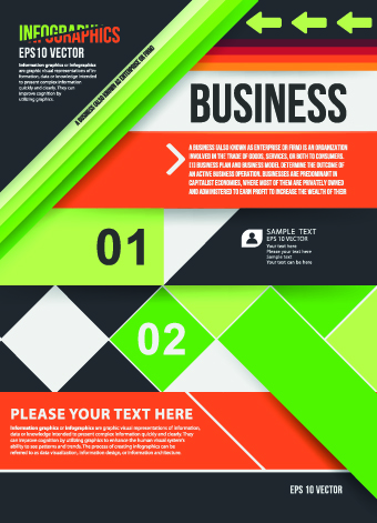 infographic cover business brochure 