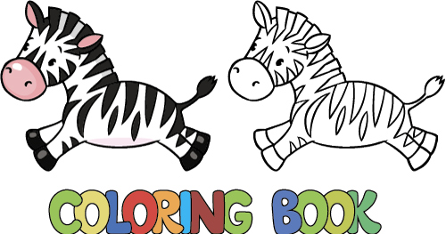 picture coloring cartoon animal cartoon 