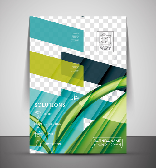 yer cover set vector illustration 09 Corporate flyer cover set vector illustration 09