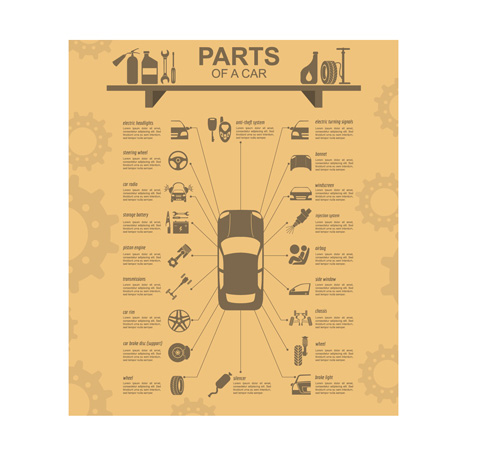 template infographics creative car 
