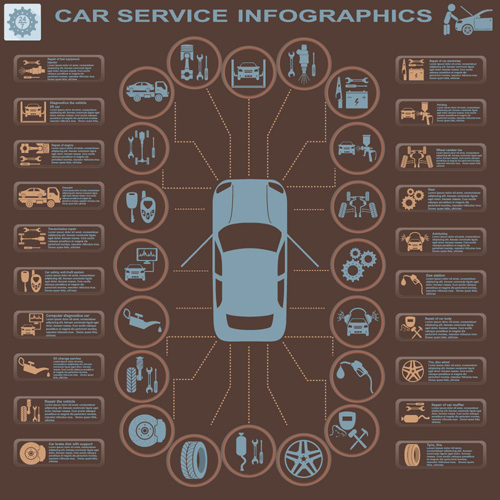 template infographic creative car 