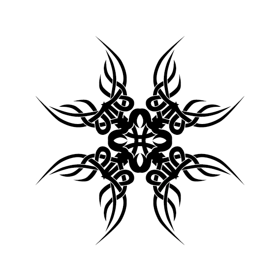 Creative tattoo ornament material vector 01