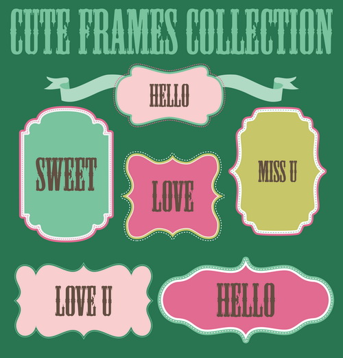 vector graphics sweet frames frame cute 