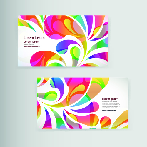 elements dynamic colored business cards business 