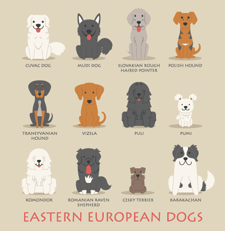icons european eastern dogs 