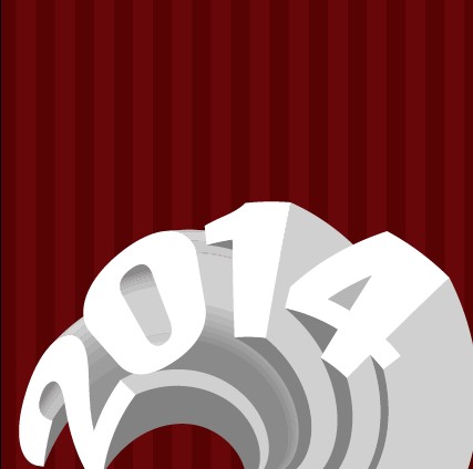 Exquisite 2014 New Year design elements background 01