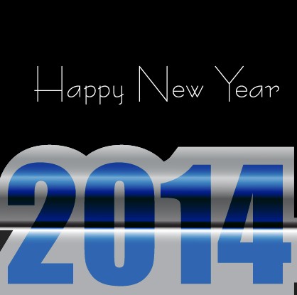 Exquisite 2014 New Year design elements background 03