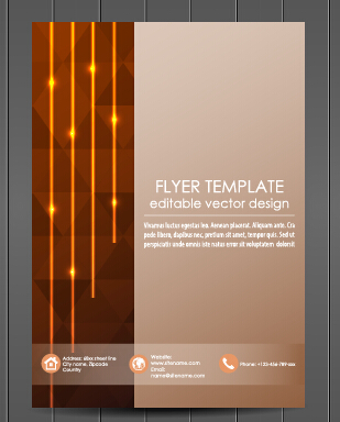 Exquisite magazine cover design vector set 02