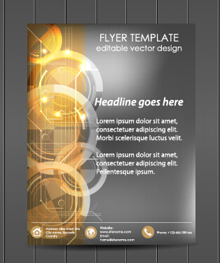 Exquisite magazine cover design vector set 06