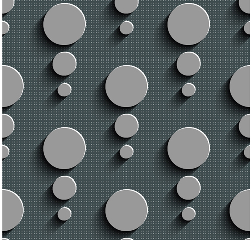 Gray plate perforated vector seamless pattern 14