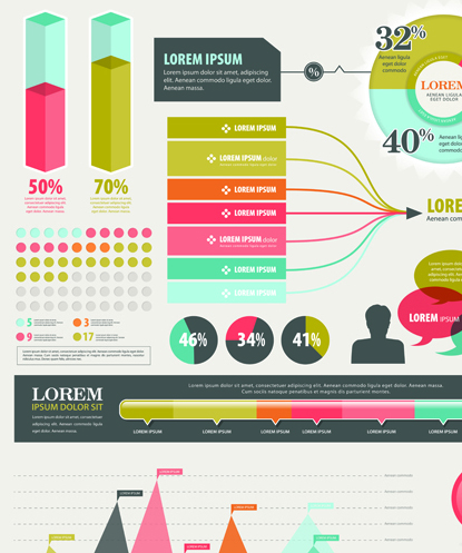 Business Infographic design elements vector material 02