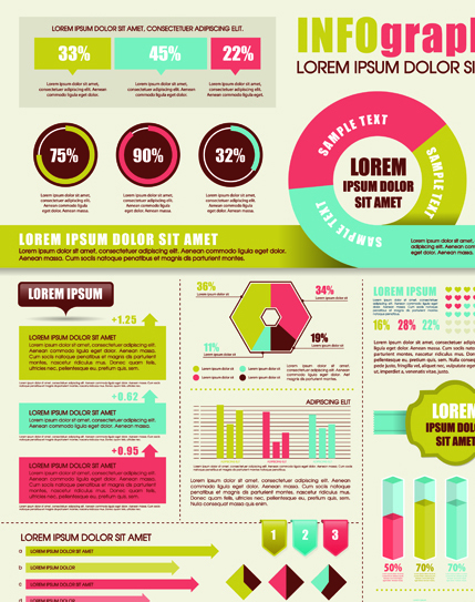 Business Infographic design elements vector material 03