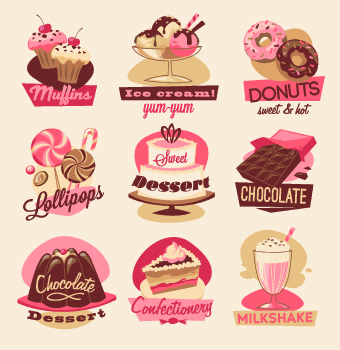 Vintage food Logo vector 01