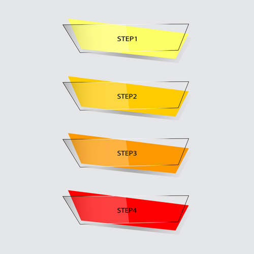 Paper with glass banner design vector Paper with glass banner design vector