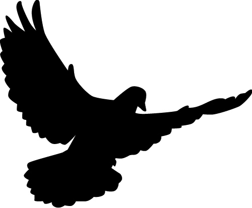 silhouette Peace dove peace illustration 