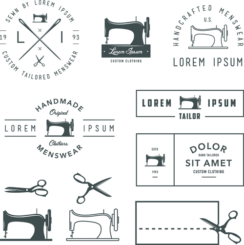 vector material material labels label emblems emblem 