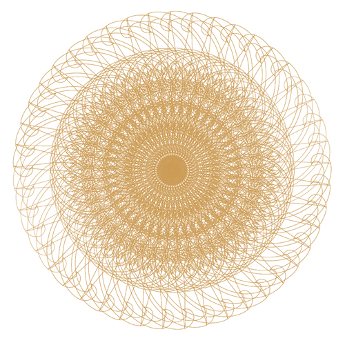 Round lace ornaments background art vector 10