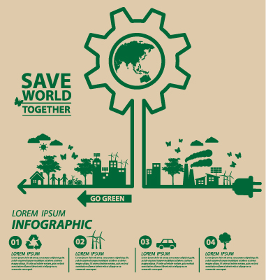 template vector Save world protection Environmental Protection environmental 
