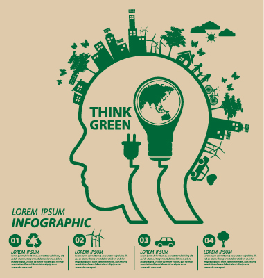 Save world eco environmental protection template vector 07
