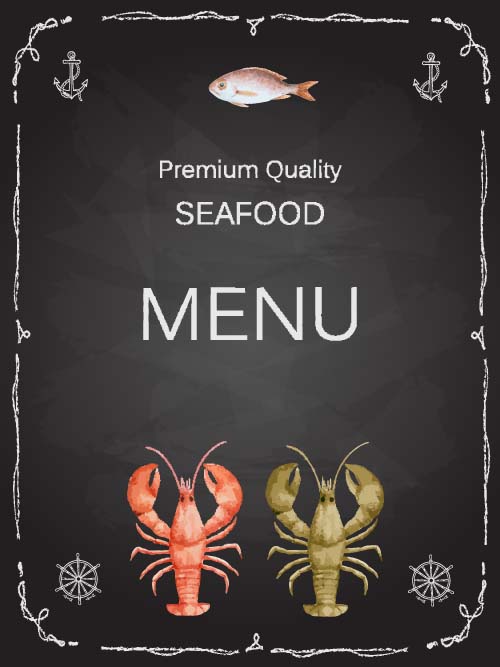 seafood menu food 