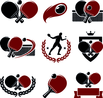 tennis table tennis logos logo illustration 