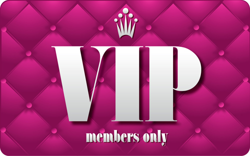 Set of Senior VIP cards design vector 01