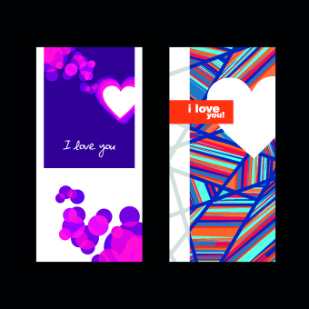Happy Valentine Day creative banner vector 04