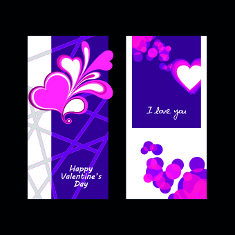 Happy Valentine Day creative banner vector 05