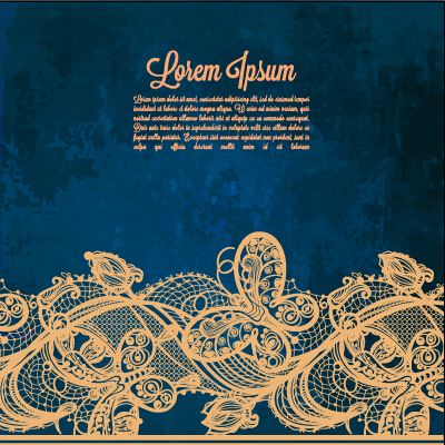 ornate background vector material 02 Vintage lace ornate background vector material 02