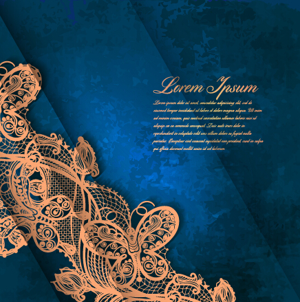 ornate background vector material 03 Vintage lace ornate background vector material 03