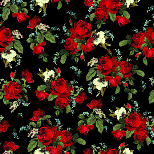 age roses vector seamless pattern 03 Vintage roses vector seamless pattern 03