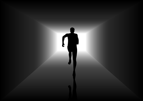 Tunnel and light design elements vector 03